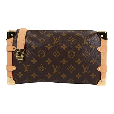 路易威登 LOUIS VUITTON Side Trunk MM East West 肩背包 斜背包 老花 M28385 晶片款  原廠盒子/防塵袋/背帶3