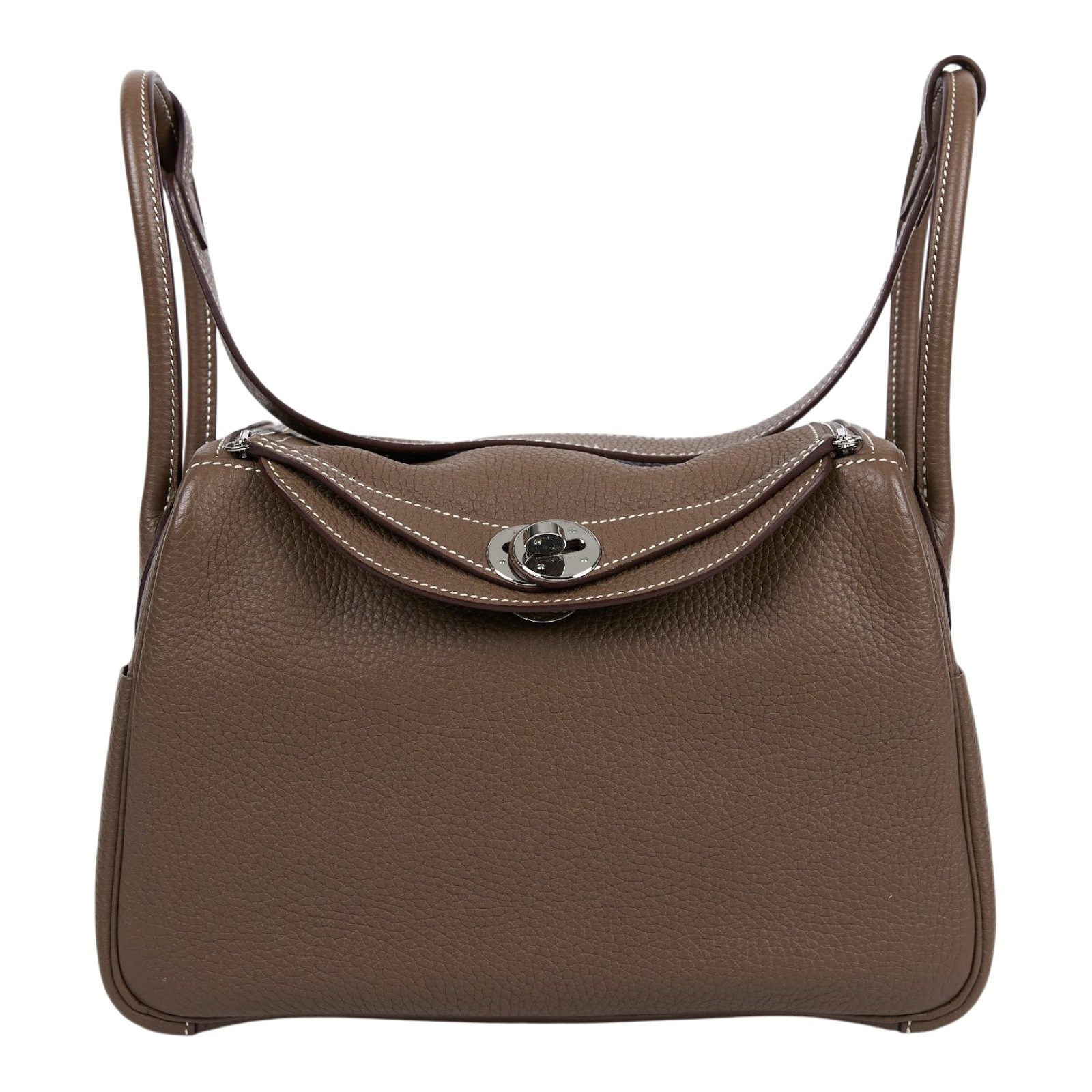 愛馬仕 Hermes Lindy 琳迪包 26 大象灰色 銀色五金 H073428CK18 /YCT076NH  原廠盒子/防塵袋/購買證明/雨衣