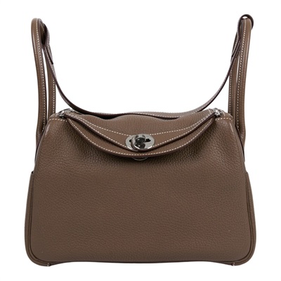 愛馬仕 Hermes Lindy 琳迪包 26 大象灰色 銀色五金 H073428CK18 /YCT076NH  原廠盒子/防塵袋/購買證明/雨衣