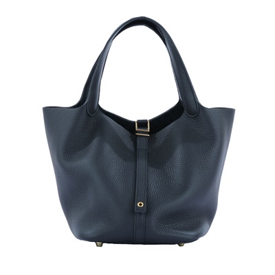 愛馬仕 Hermès Picotin Lock 22 菜籃子包 PT22 W刻 黑PICOTIN22 原廠盒子/防塵袋/購買證明/鎖組