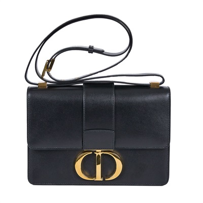 迪奧 CHRISTIAN DIOR 30 Montaigne 包 M9203UMOS 黑蒙田斜背 防塵袋/原廠盒子/保證卡/購買證明