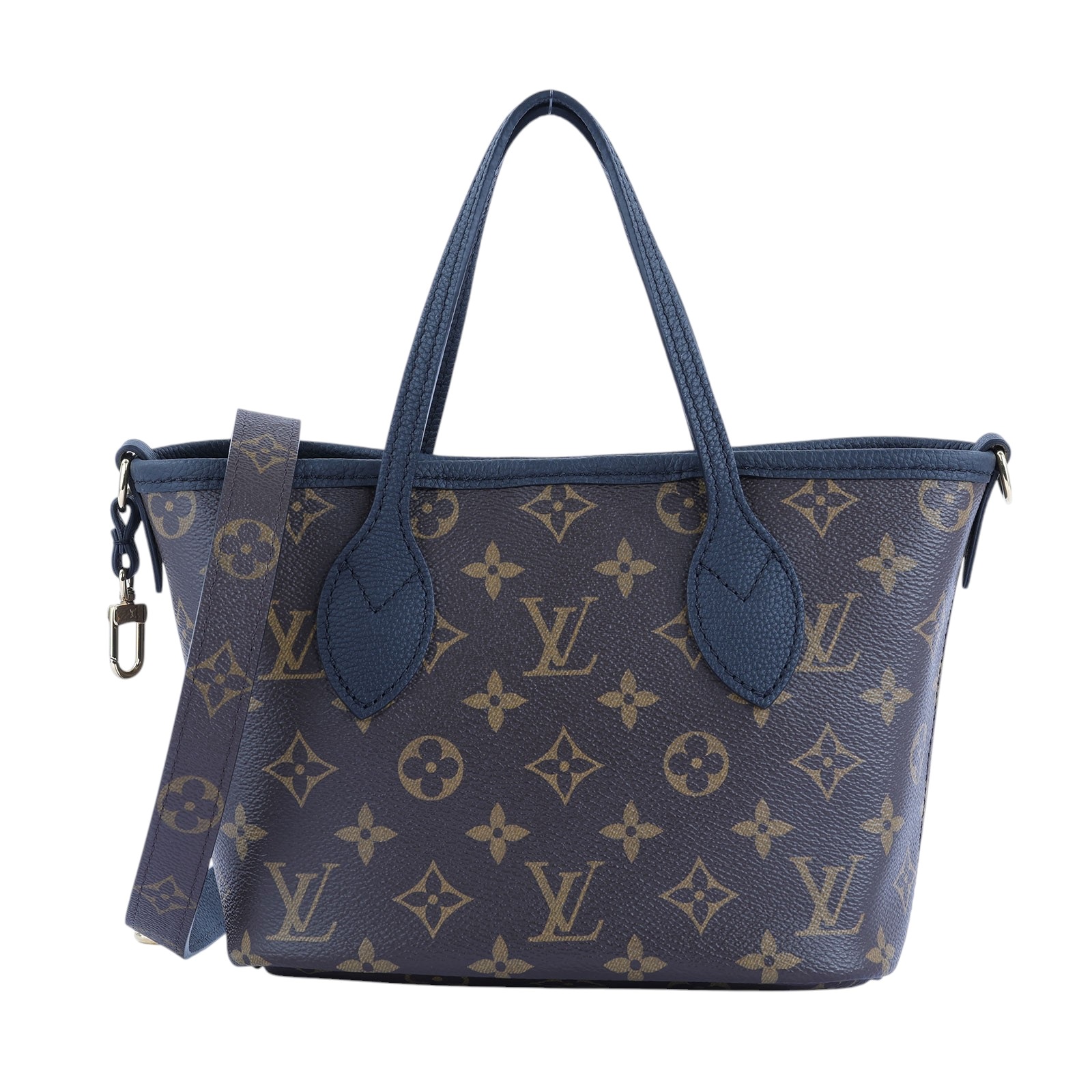 路易威登 LOUIS VUITTON 新款雙面設計 Neverfull Bandoulière Inside Out BB 托特包 黑色 M12099 晶片款  原廠盒子/防塵袋/內袋/背帶