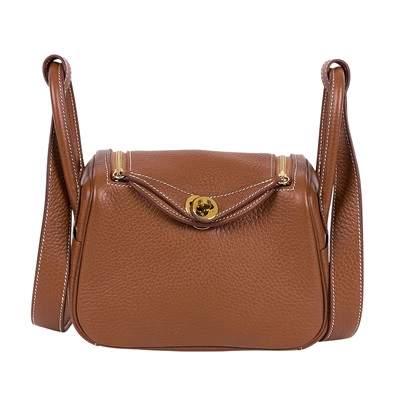 愛馬仕 Hermès Lindy 琳迪包 迷你 LDM Z刻 MINI LINDY金棕 防塵袋/原廠盒子