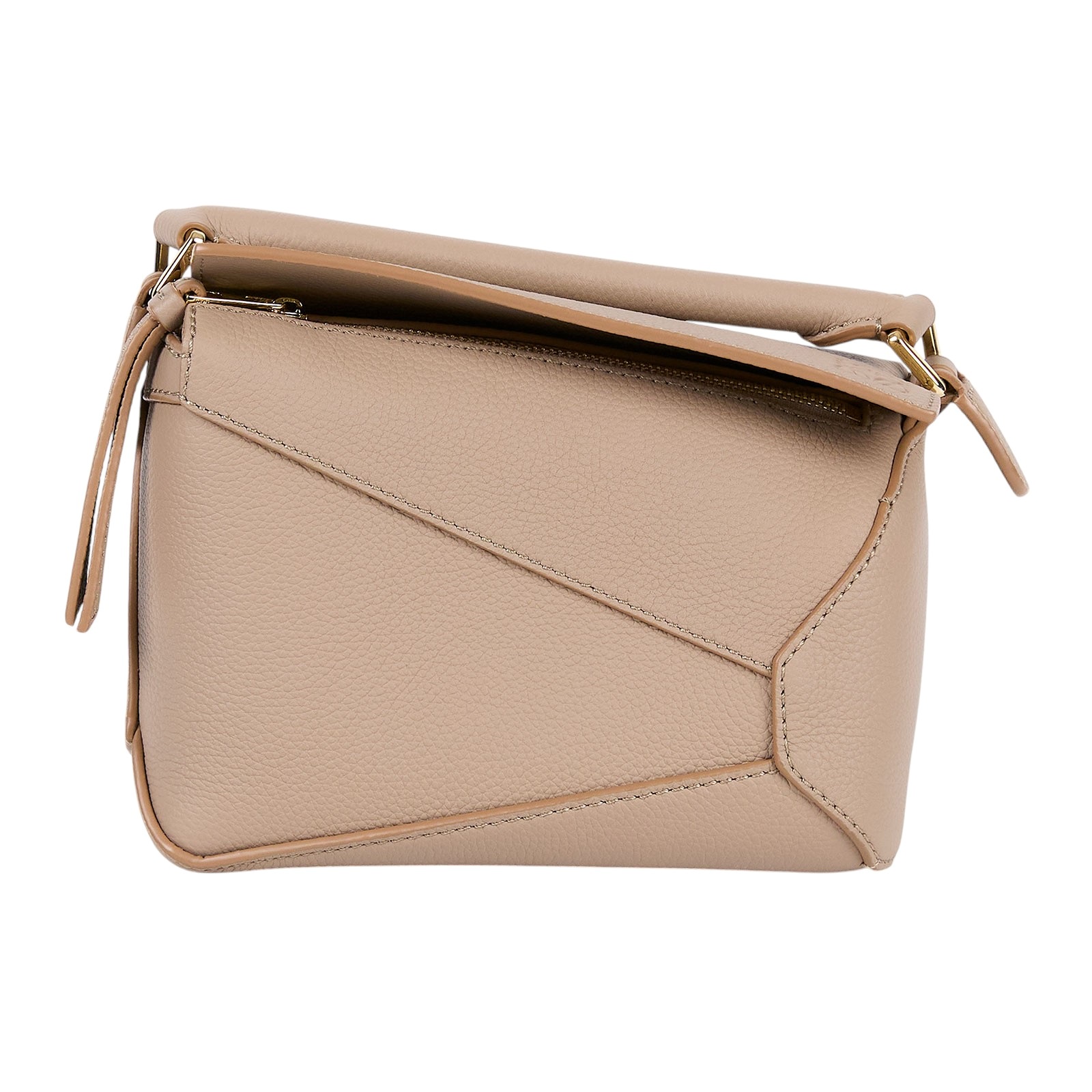 羅意威 LOEWE Mini Puzzle bag 手拿 肩背 斜背包 A510P88X16 沙色 MINI PUZZLE 新款 原廠盒子/防塵袋