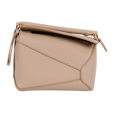 羅意威 LOEWE Mini Puzzle bag 手拿 肩背 斜背包 A510P88X16 沙色 MINI PUZZLE 新款 原廠盒子/防塵袋
