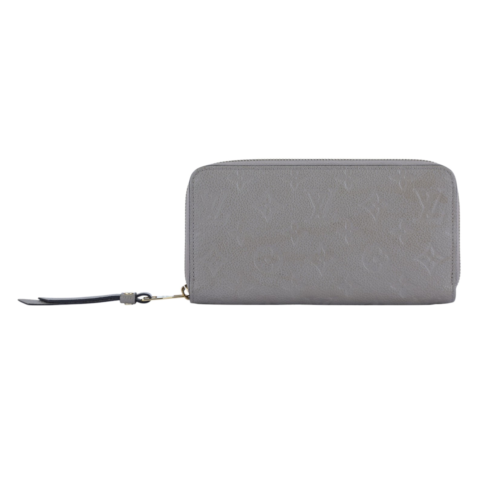 路易威登 LOUIS VUITTON 拉鏈錢包 壓花牛皮 米色 M69034 晶片款  原廠盒子/DUSt BAG/影印購買證明