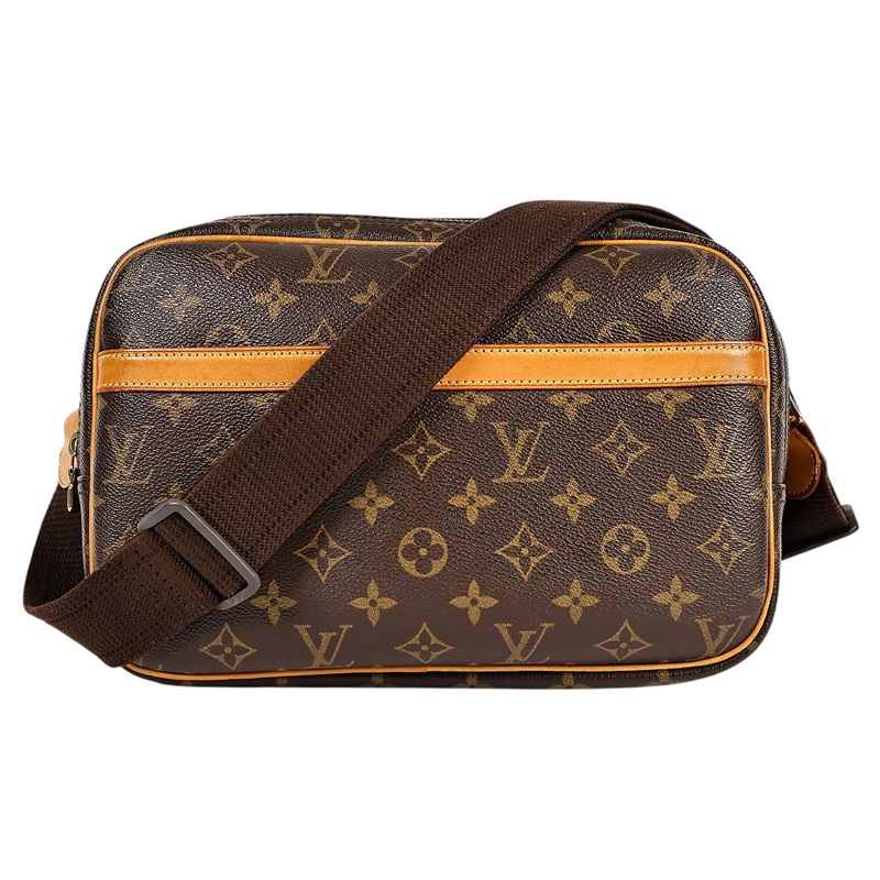 路易威登 LOUIS VUITTON Reporter PM 記者包 M45254 棕色原花記者包 無附屬品