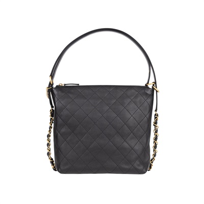 香奈兒 CHANEL 雙肩背包 大型 AS5523 晶片款 黑雙肩HOBO 防塵袋/原廠盒子