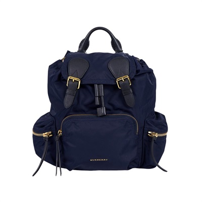 博柏利 BURBERRY The Rucksack 尼龍 後背包 40166241 深藍尼龍後背包 防塵袋