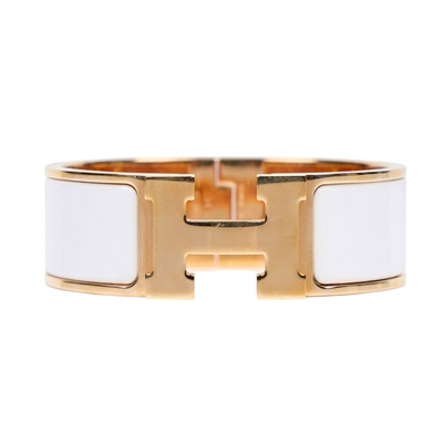 愛馬仕 Hermès Clic H PM 寬版 手環 CLICHBWPM  白玫金CLIC H手環 PM 寬 無附屬品