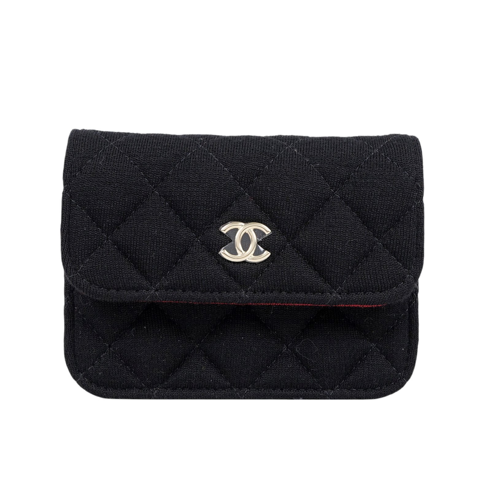 香奈兒 CHANEL VIP禮 Mini Matelassé 鍊條包  晶片款 黑帆布小廢包 原廠盒子/防塵袋