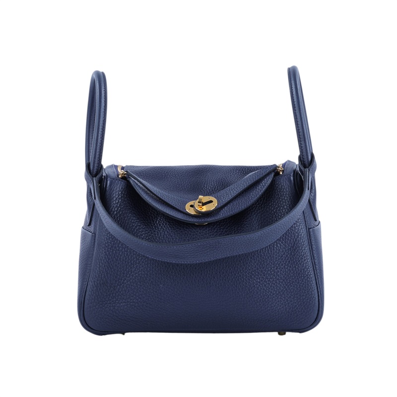愛馬仕 Hermès Lindy 琳迪包 26 LD26 U刻 LINDY26午夜藍 防塵袋/原廠盒子/購買證明