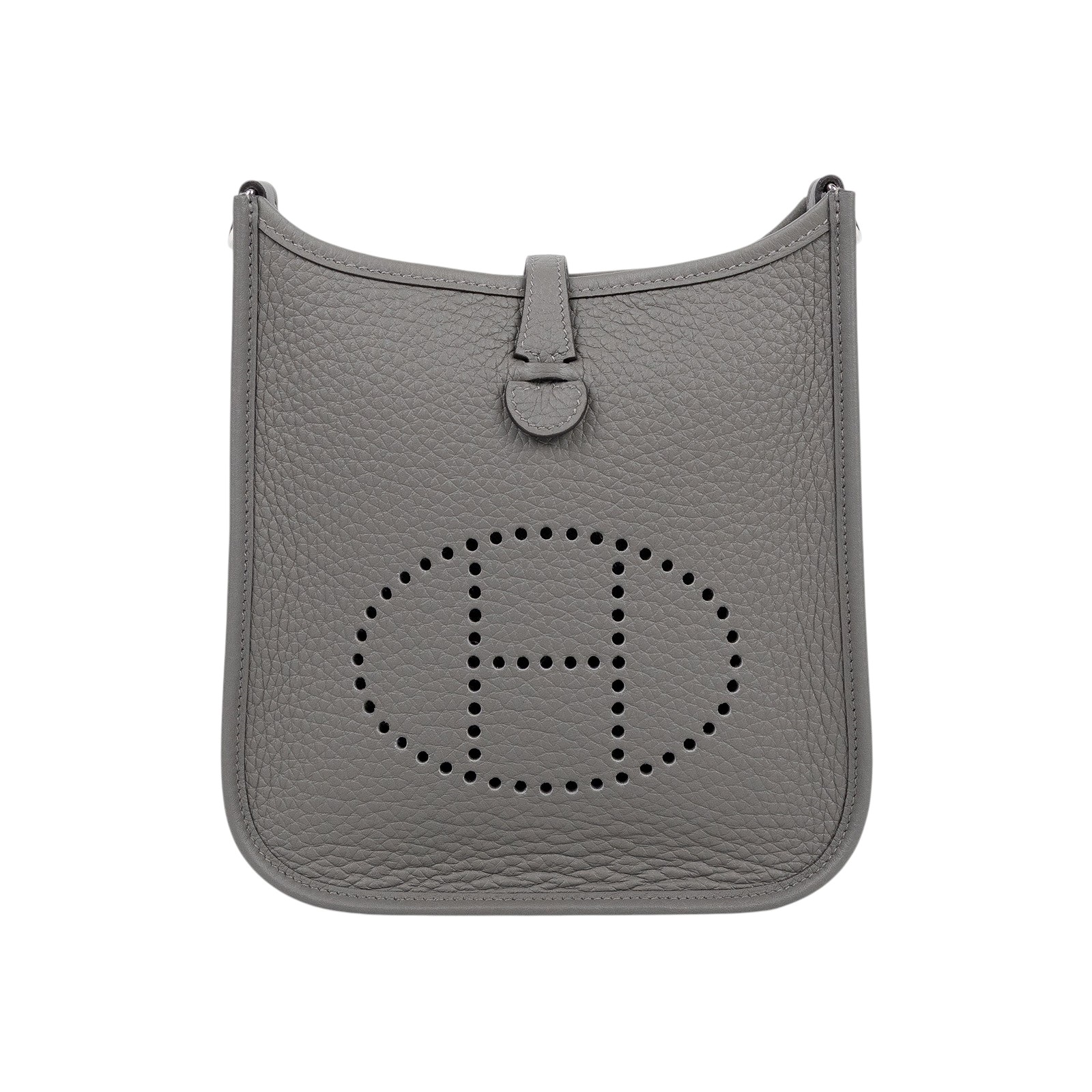 愛馬仕 Hermès Evelyne Bag Mini 伊芙琳包 Evelyne 16 EV16 B刻 積雨雲灰MINI EVELYNE 原廠盒子/防塵袋
