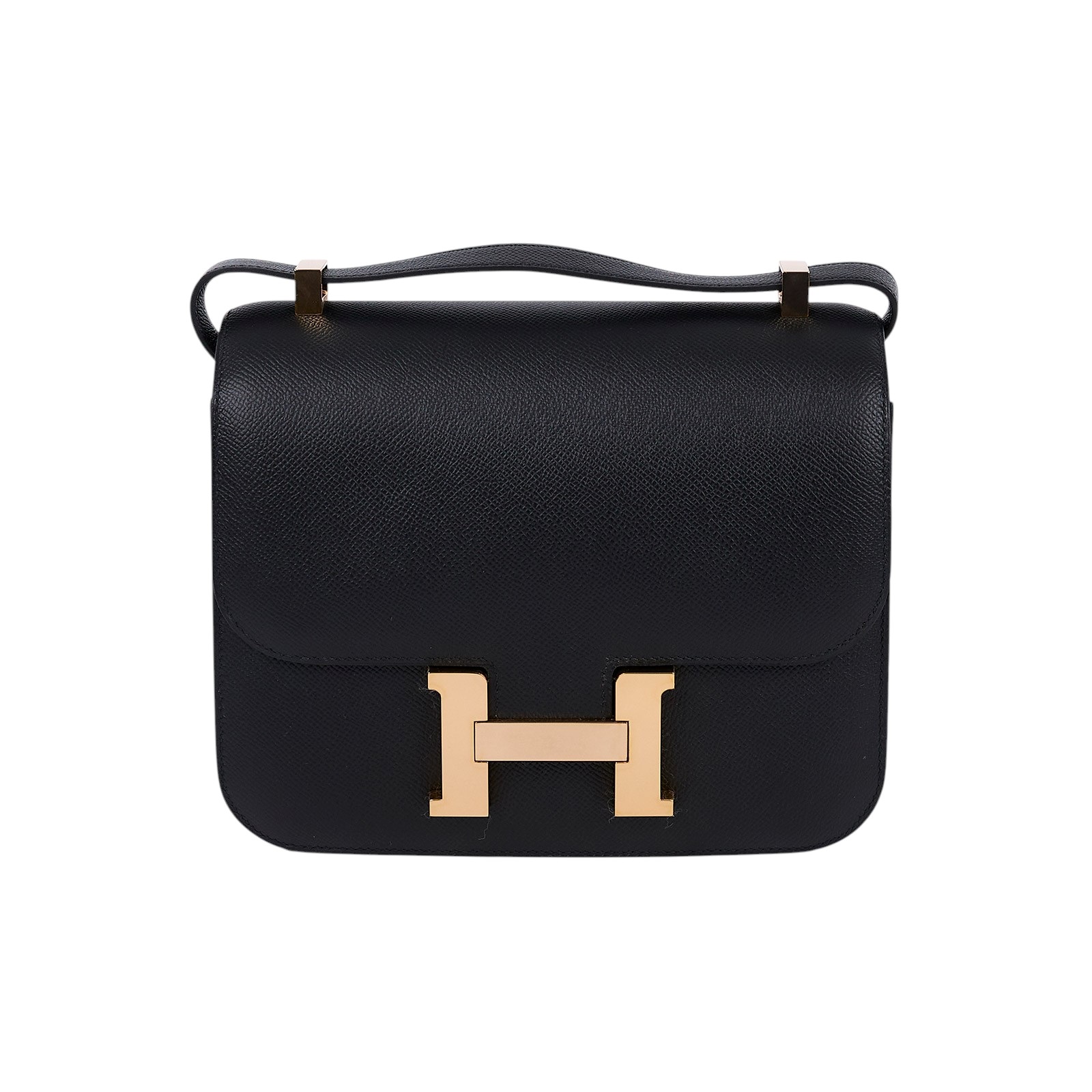 愛馬仕 Hermès Constance Bag 康康包 24 CN24 D刻 黑玫瑰金CONSTANCE24 原廠盒子/防塵袋