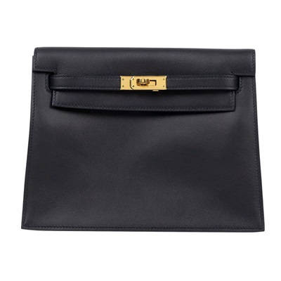 愛馬仕 Hermès Kelly Danse 側背 斜背 肩背包 KLD Y刻 黑KELLY DANSE 原廠盒子/防塵袋