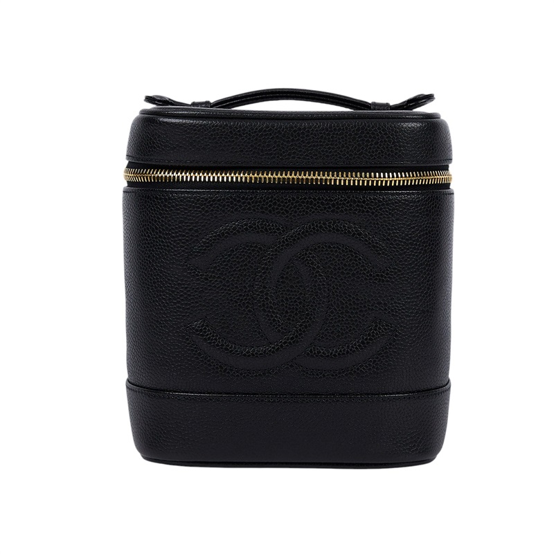 香奈兒 CHANEL Vanity Case 手提 化妝箱 A01998 黑VINTAGE化妝箱 防塵袋/原廠盒子/保證卡