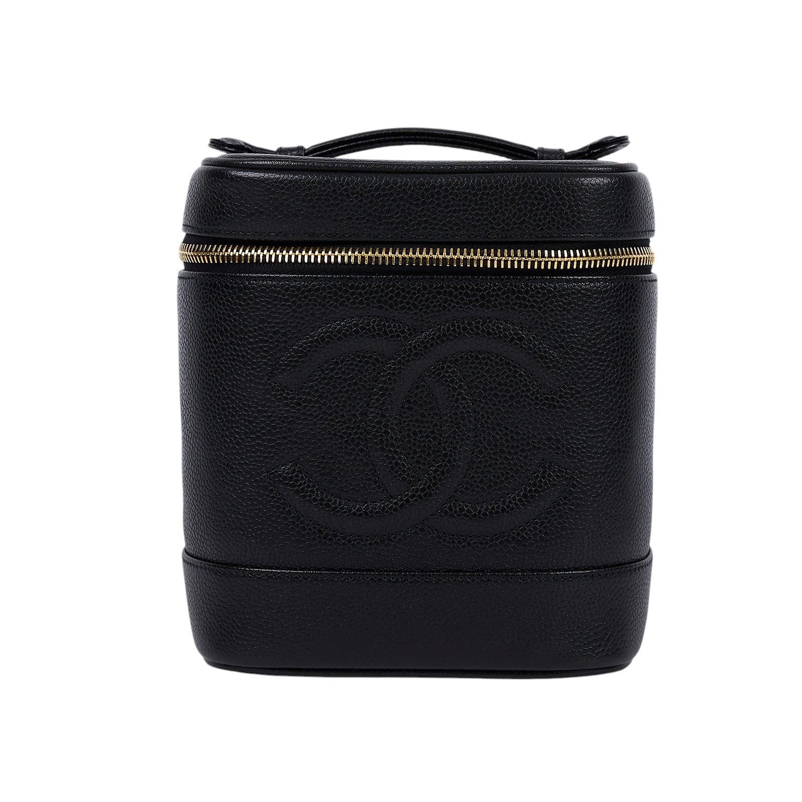 香奈兒 CHANEL Vanity Case 手提 化妝箱 A01998 黑VINTAGE化妝箱 防塵袋/原廠盒子/保證卡