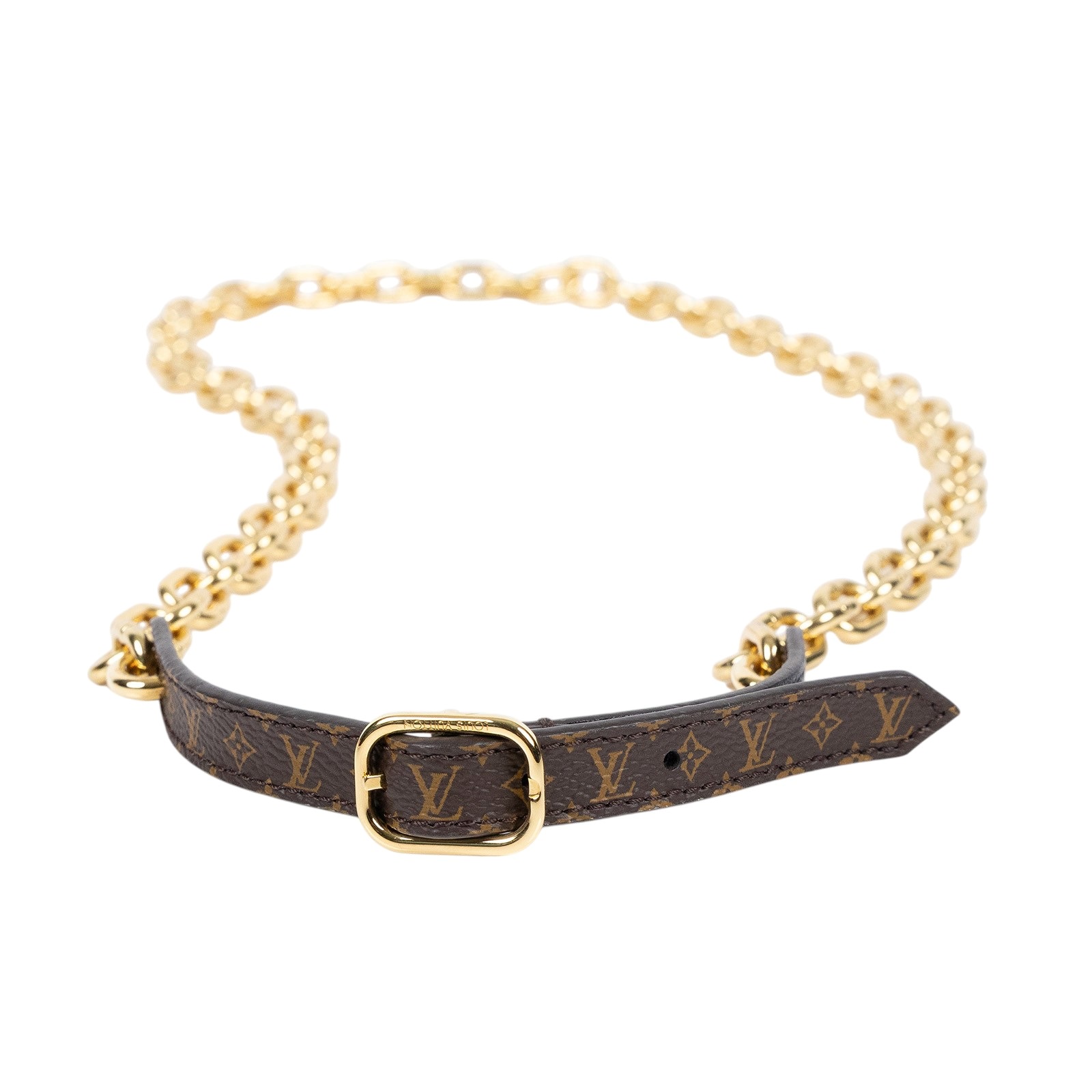 路易威登 LOUIS VUITTON 腰鍊  金腰鍊 #80 防塵袋/原廠盒子