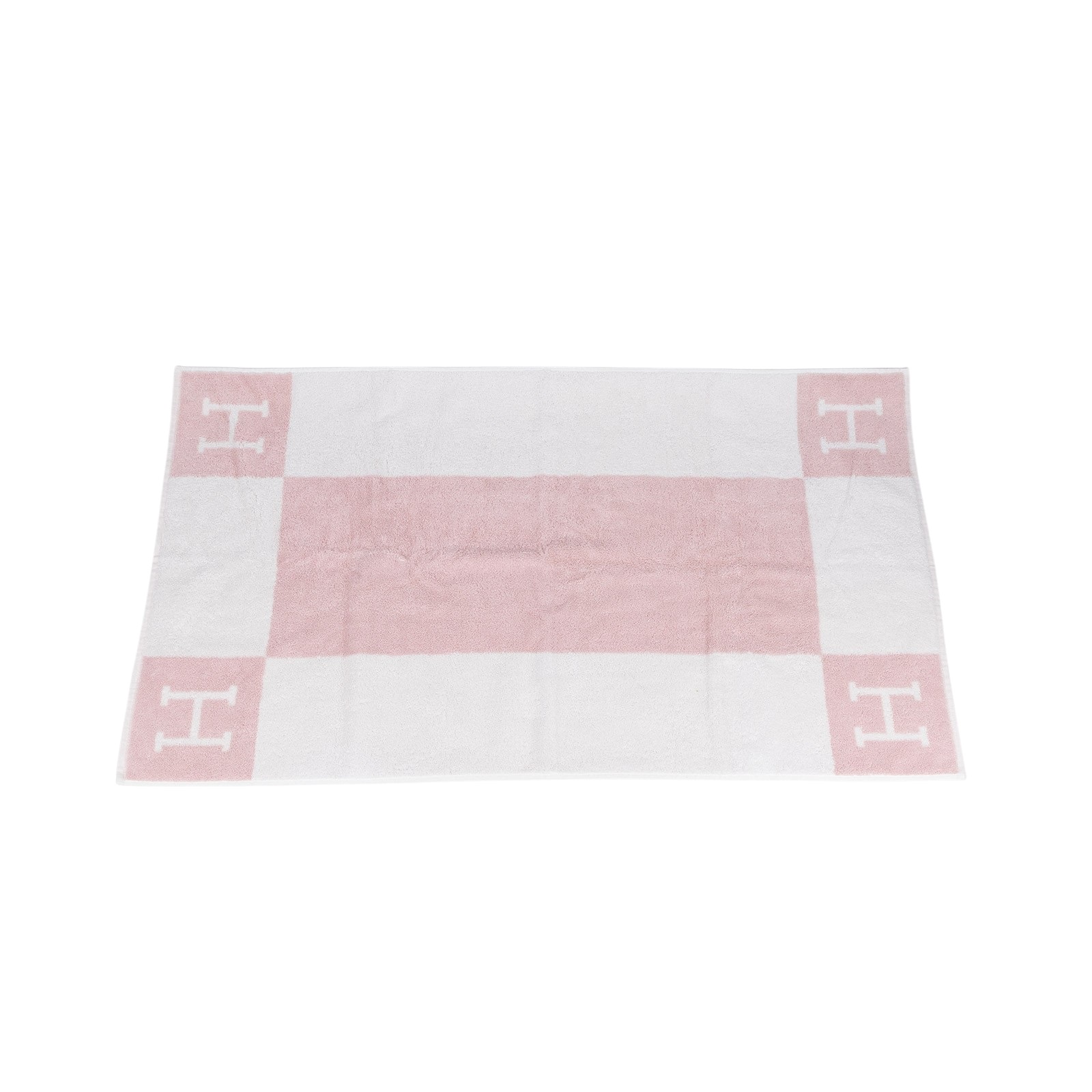 愛馬仕 Hermes Avalon 毛巾 丁香粉 H102193Mv02 粉中浴巾1 無附屬品
