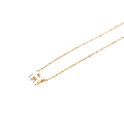 愛馬仕 Hermès Mini Pop H 耳釘 白色 H608002FO49  白金MINI POP H項鍊 防塵袋/原廠盒子