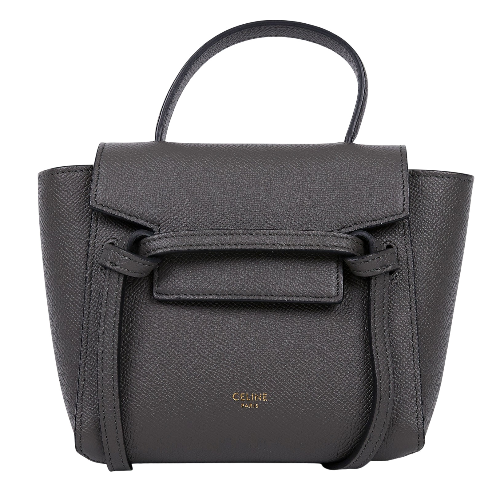 思琳 CELINE Pico Belt 手袋 194263ZVA 灰Pico Belt Bag 防塵袋/原廠盒子/購買證明