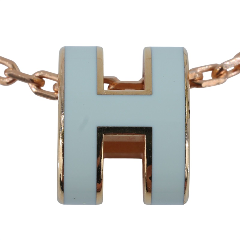 愛馬仕 Hermes Mini Pop H 墜飾 氣泡綠色 H147992FO17 GD 02 52 氣泡綠/玫金POP項鍊 MINI 防塵袋/原廠盒子