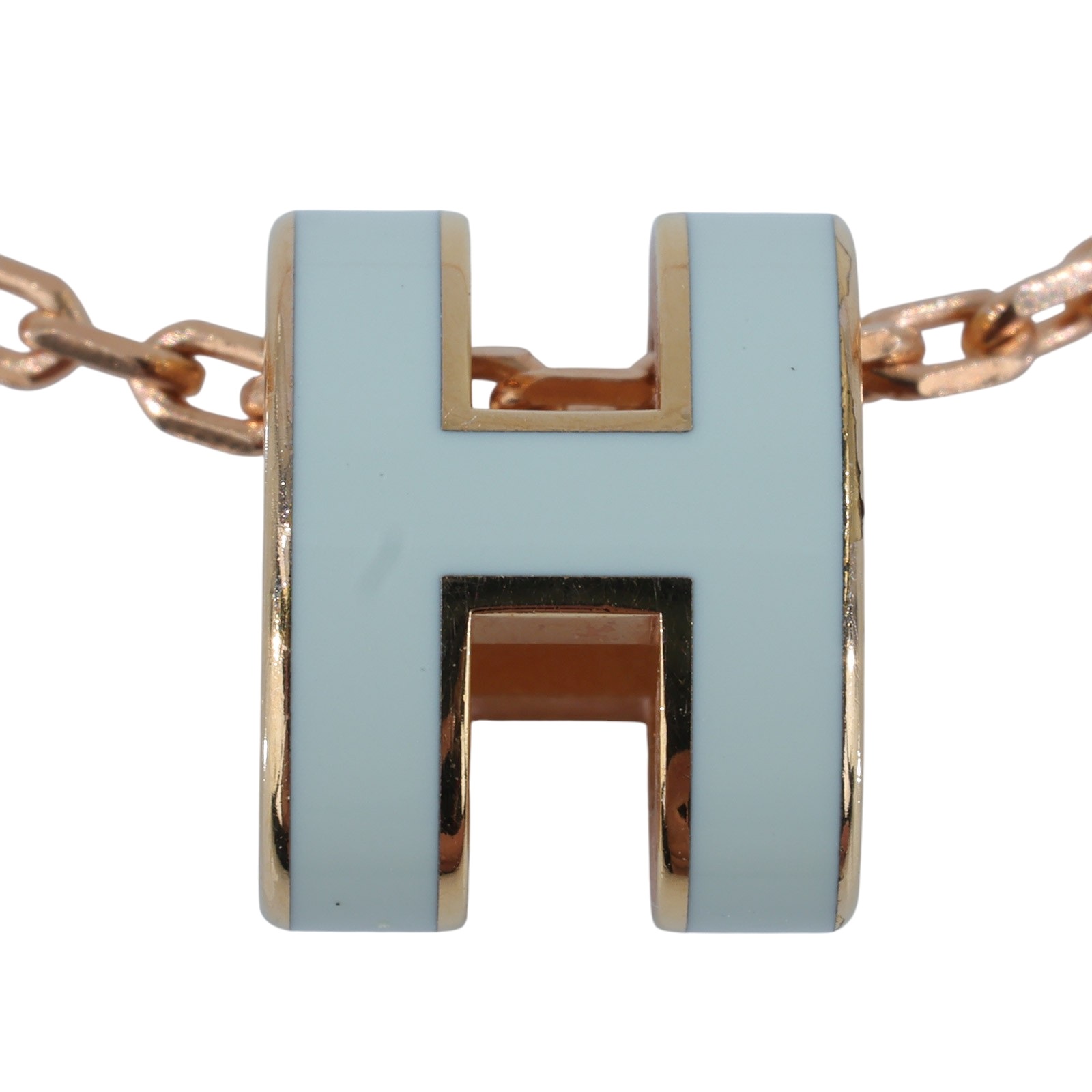 愛馬仕 Hermes Mini Pop H 墜飾 氣泡綠色 H147992FO17 GD 02 52 氣泡綠/玫金POP項鍊 MINI 防塵袋/原廠盒子