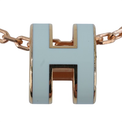 愛馬仕 Hermes Mini Pop H 墜飾 氣泡綠色 H147992FO17 GD 02 52 氣泡綠/玫金POP項鍊 MINI 防塵袋/原廠盒子