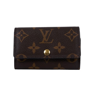 路易威登 LOUIS VUITTON 6 匙鑰匙包 經典帆布 M62630 棕原花鑰匙包 防塵袋/原廠盒子