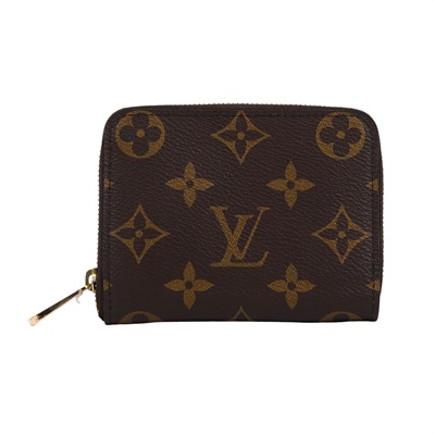路易威登 LOUIS VUITTON 拉鏈零錢包 經典帆布 M60067 晶片款 原花零錢包 防塵袋/原廠盒子