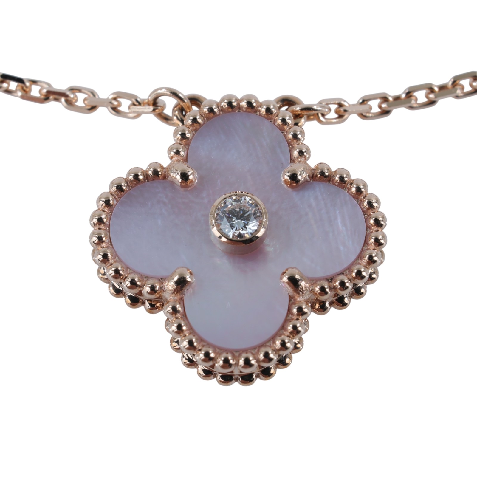 梵克雅寶 Van Cleef & Arpels Vintage Alhambra 吊墜 2025 Holiday VCARPMOP00  原廠盒子2/防塵袋/保書