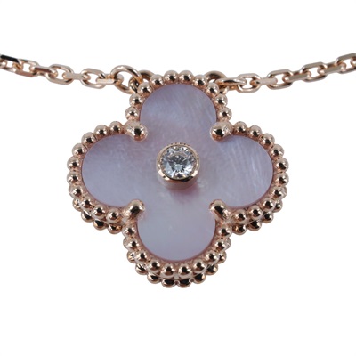 梵克雅寶 Van Cleef & Arpels Vintage Alhambra 吊墜 2025 Holiday VCARPMOP00  原廠盒子2/防塵袋/保書