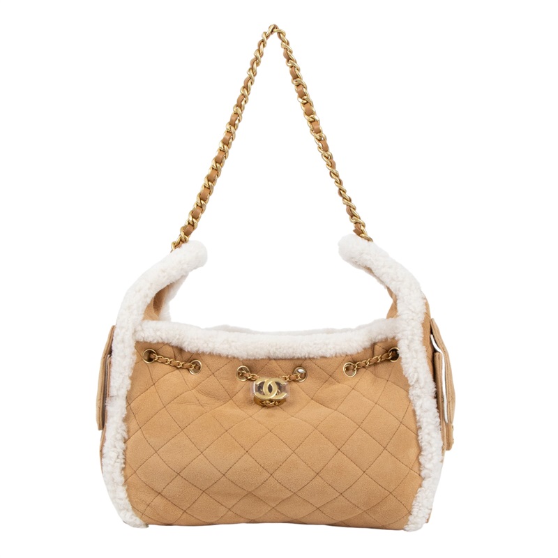 香奈兒 CHANEL 25 小型包 AS5293 B22309 晶片款 卡其麂皮25包 小號 防塵袋/購買證明影本