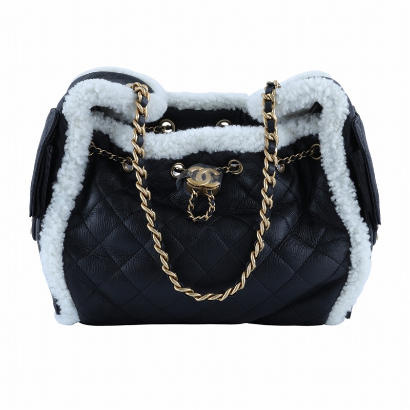 香奈兒 CHANEL 25 小型包 AS5293 B22310 晶片款 黑毛邊25包  小號 防塵袋/購買證明影本