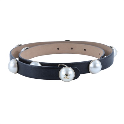 香奈兒 CHANEL 仿珍珠 腰帶  珍珠皮帶 無附屬品