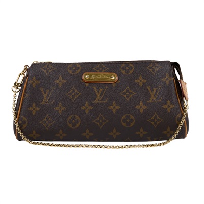 路易威登 LOUIS VUITTON Eva 經典帆布 鍊帶 小肩包 M95567 原花EVA 無附屬品