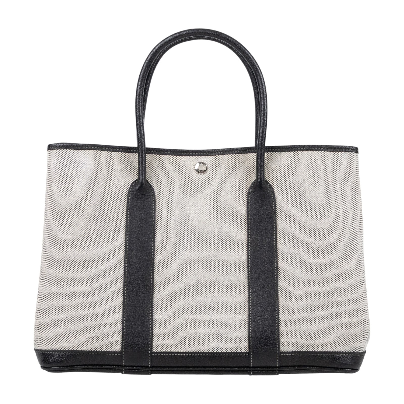 愛馬仕 Hermes Garden Party 花園派對包 36 GP36 口P刻 口P刻黑白帆布GARDEN PARTY36 防塵袋