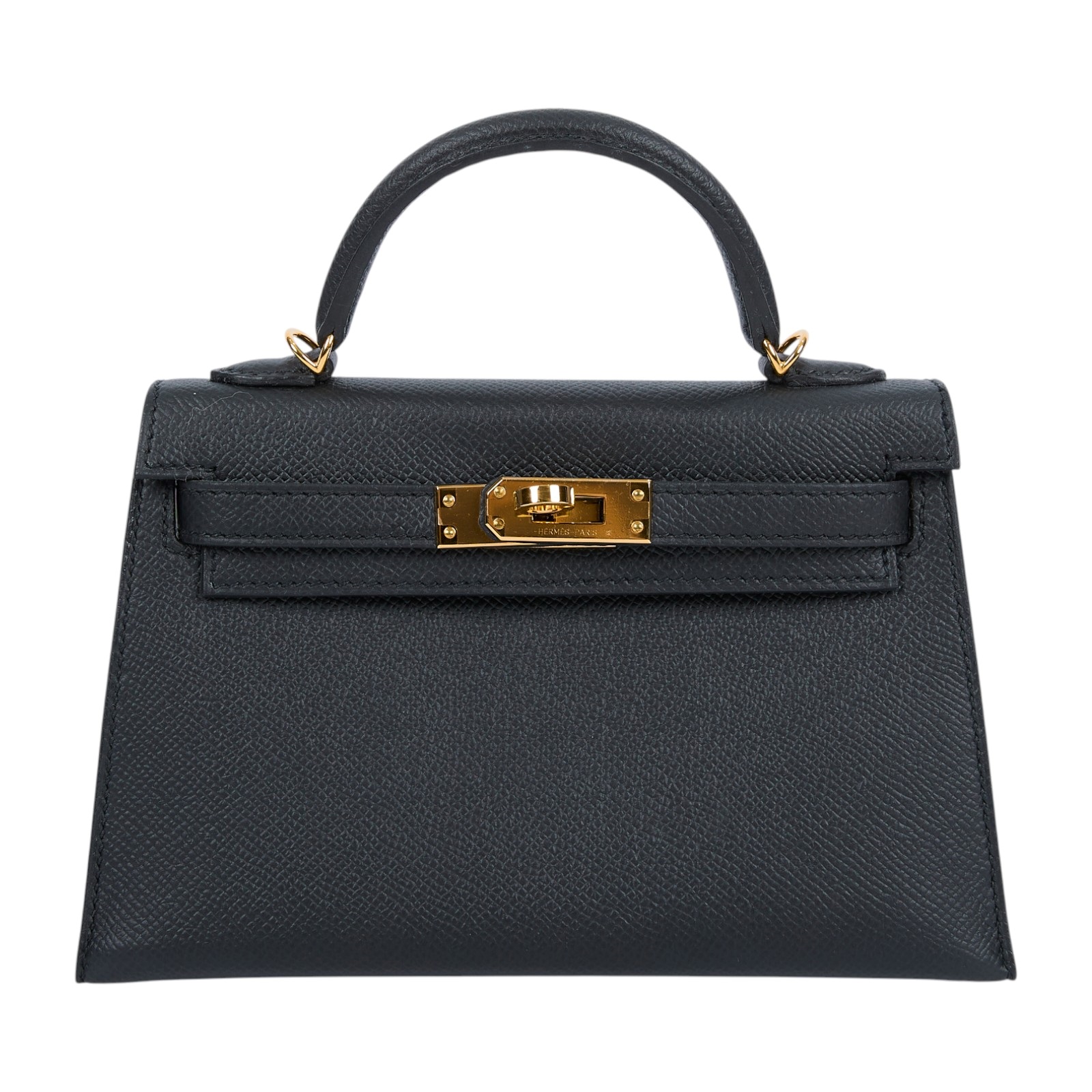 愛馬仕 Hermes Kelly Bag 凱莉包 mini II 金色五金 黑色 H071302CC89 /H071302CC 89  原廠盒子/購買證明/防塵袋