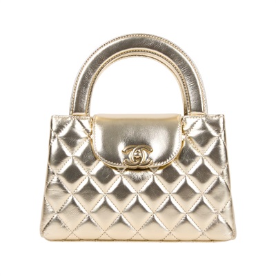 香奈兒 CHANEL Kelly Nano 手提 斜背包 AS4416 晶片款 金色KELLY 小號 防塵袋/原廠盒子