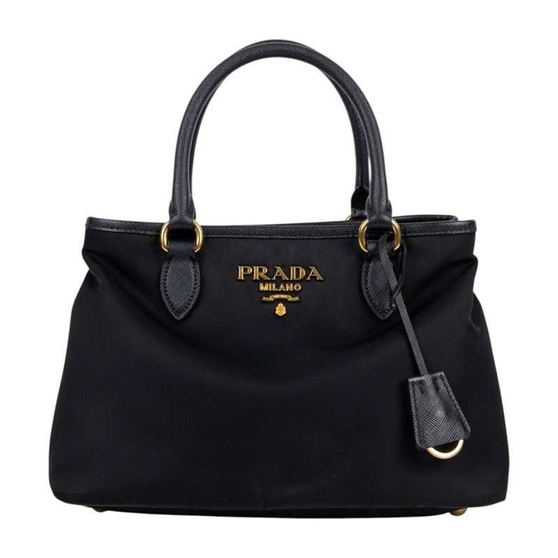 普拉達 PRADA Pocono Tessuto Nylon 手提包 肩背包 斜背包 1BA173_ZMY 黑尼龍2WAY 防塵袋/背帶