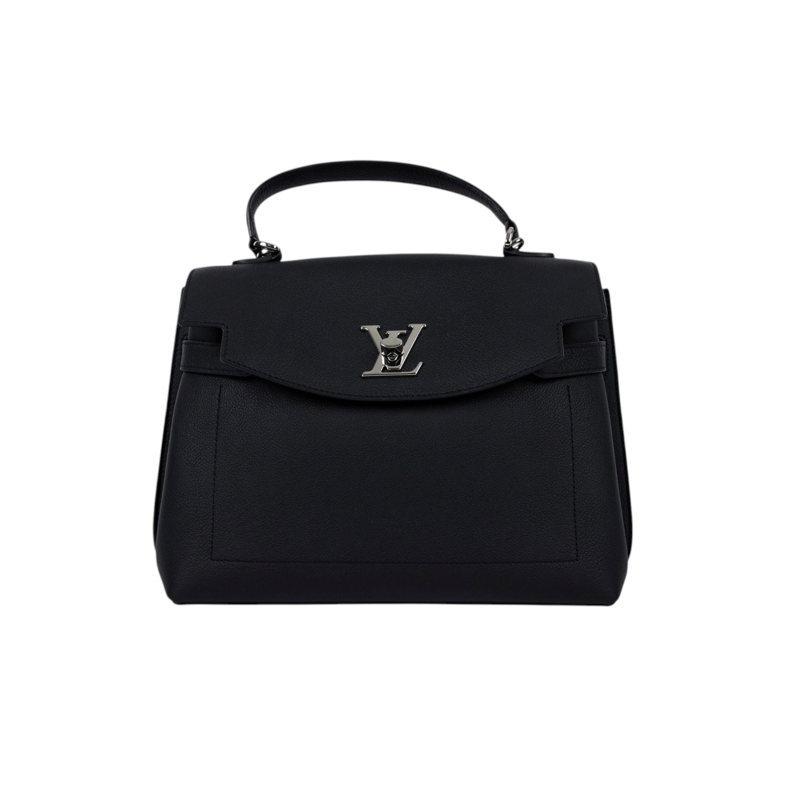 路易威登 LOUIS VUITTON LockMe Ever MM 手提包 肩背包 M51395 晶片款 黑Lock Me Ever MM 背帶