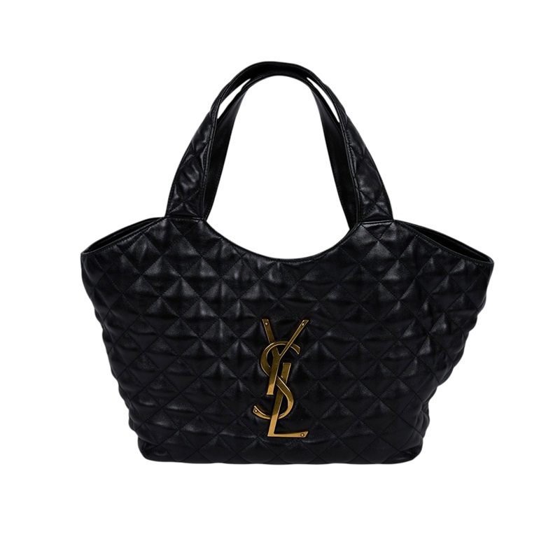 聖羅蘭 YSL SAINT LAURENT Icare 絎縫 納帕皮 中型 手袋 金色五金 858191AAANG ICARE絎縫納帕皮中型手袋 防塵袋