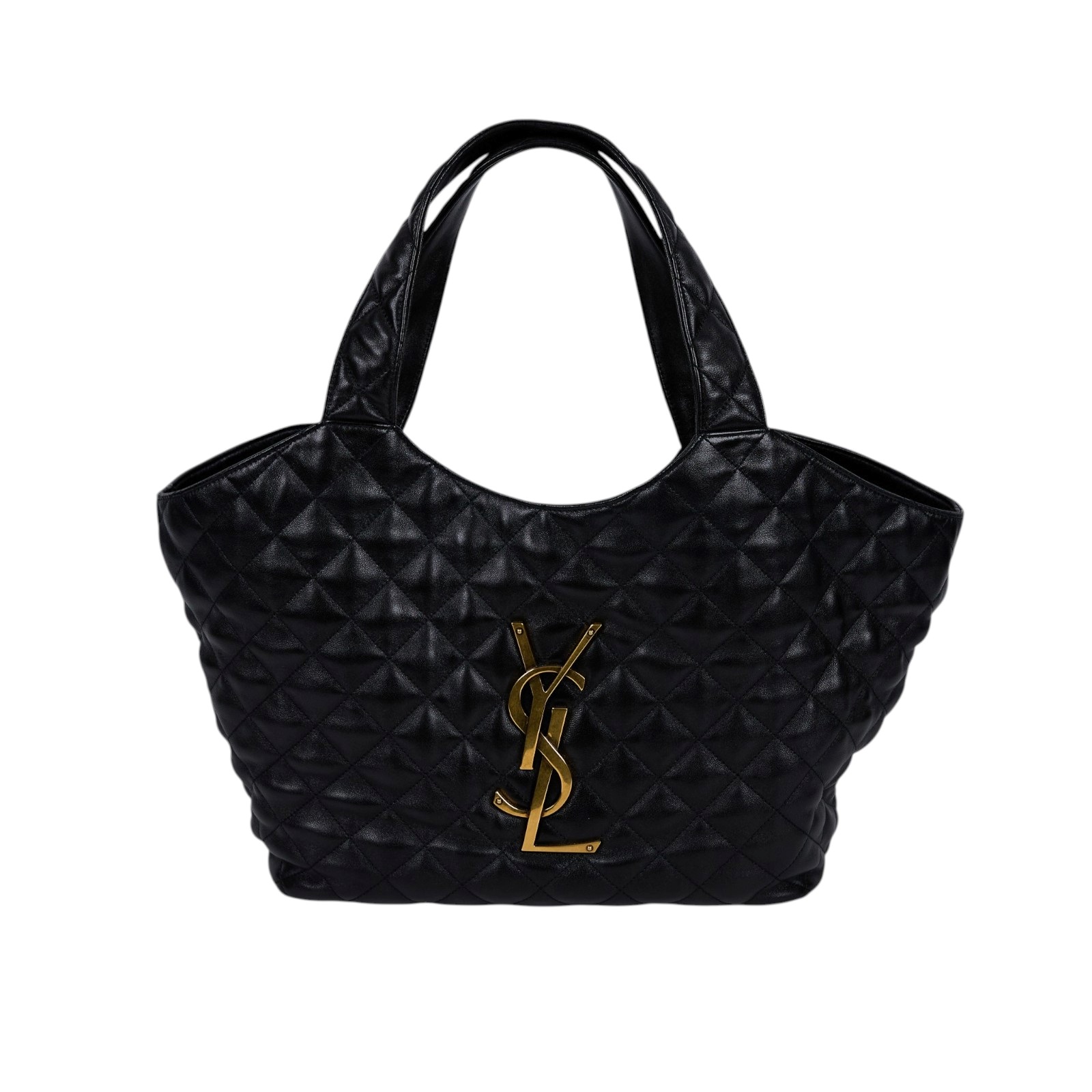 聖羅蘭 YSL SAINT LAURENT Icare 絎縫 納帕皮 中型 手袋 金色五金 858191AAANG ICARE絎縫納帕皮中型手袋 防塵袋