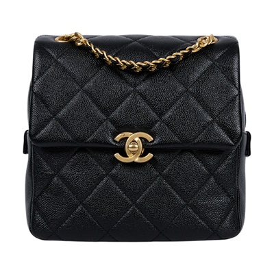 香奈兒 CHANEL 23K Ado 後背包 雙肩包 AS3108 晶片款 黑荔枝掀蓋後背包 防塵袋