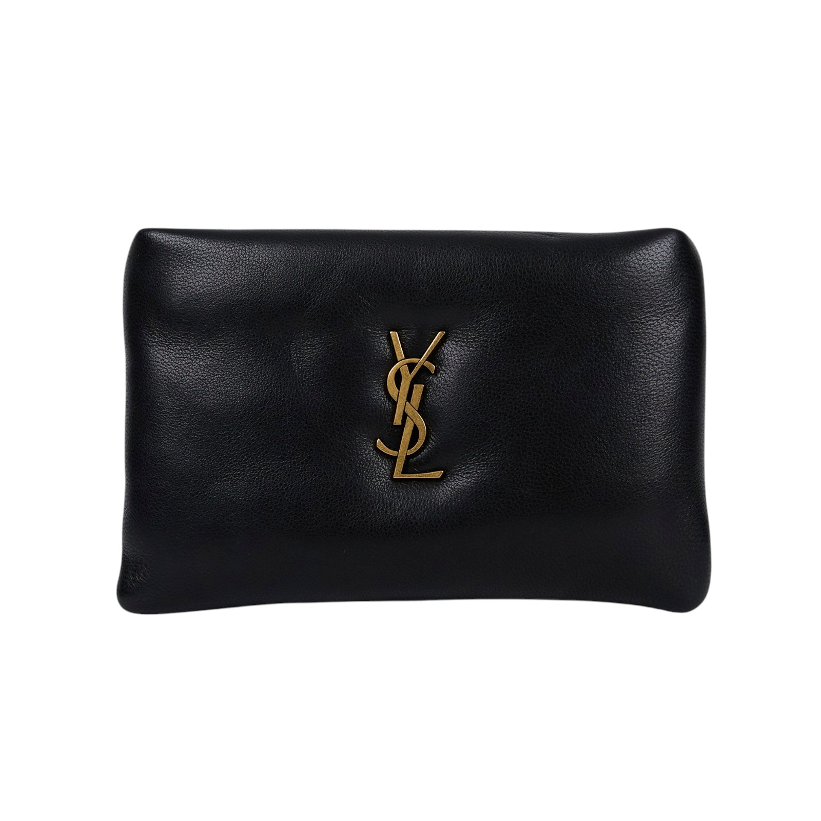 聖羅蘭 YSL SAINT LAURENT Calypso 拉鍊小錢包 迷你 778868AACX7 黑金羊皮零錢包 原廠盒子/防塵袋