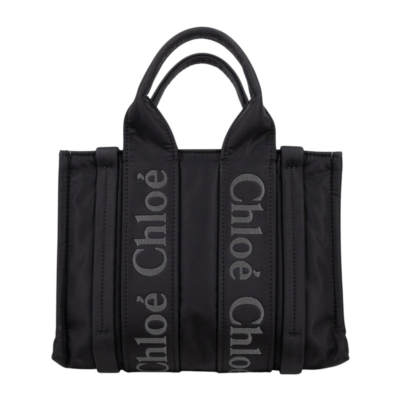 蔻依 CHLOE Woody Small 手提包 CHC23WS397L41001 黑尼龍WOODY SMALL背帶款 保證卡/背帶