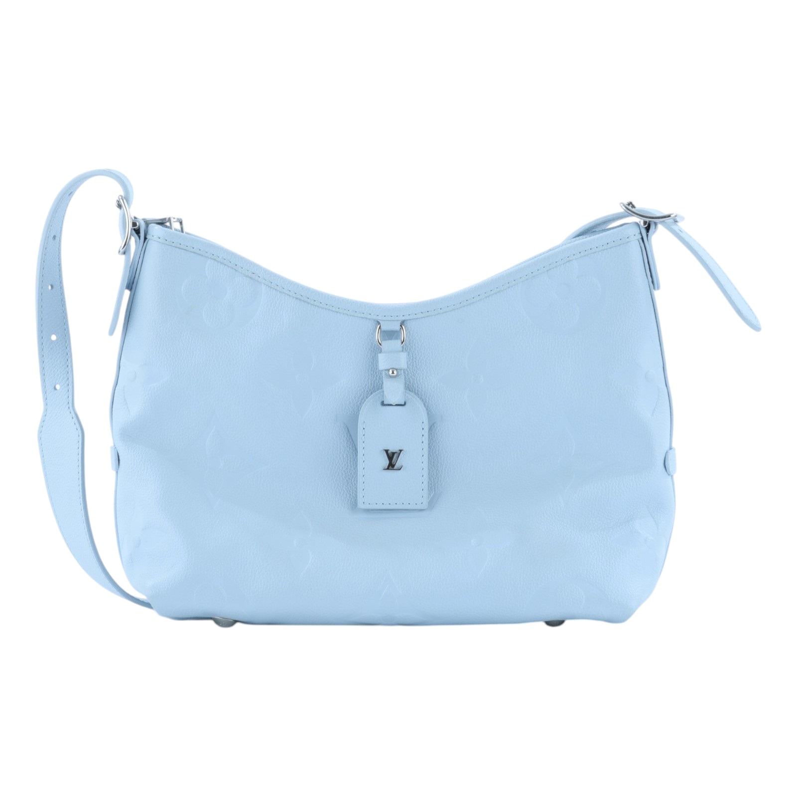 路易威登 LOUIS VUITTON CarryAll PM 手提包 肩背包 斜背包 M46673 晶片款 淺藍壓紋CARRYALL PM 內袋