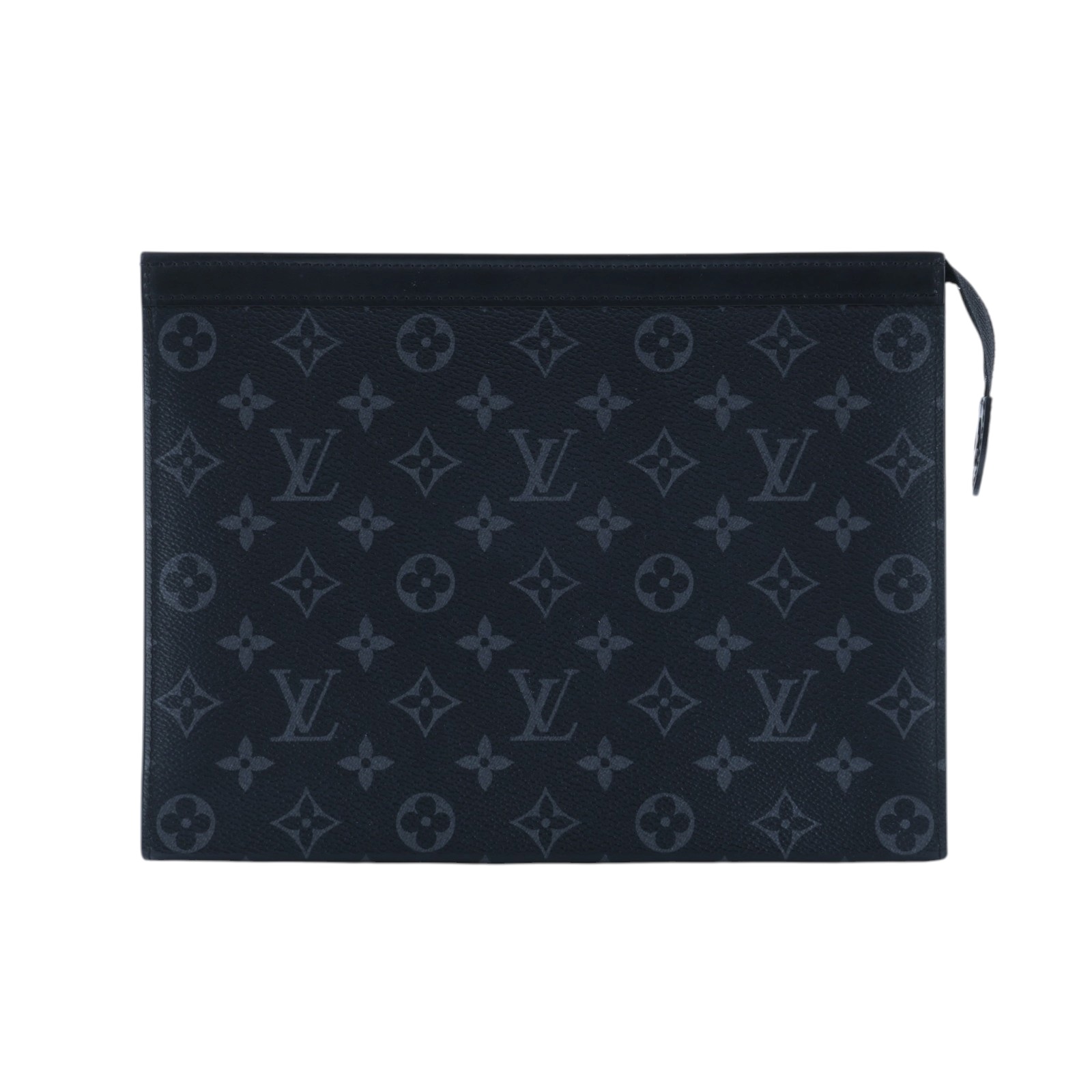 路易威登 LOUIS VUITTON Pochette Voyage MM 塗層帆布 手拿包 黑色 M61692 晶片款 黑原花手拿包 防塵袋