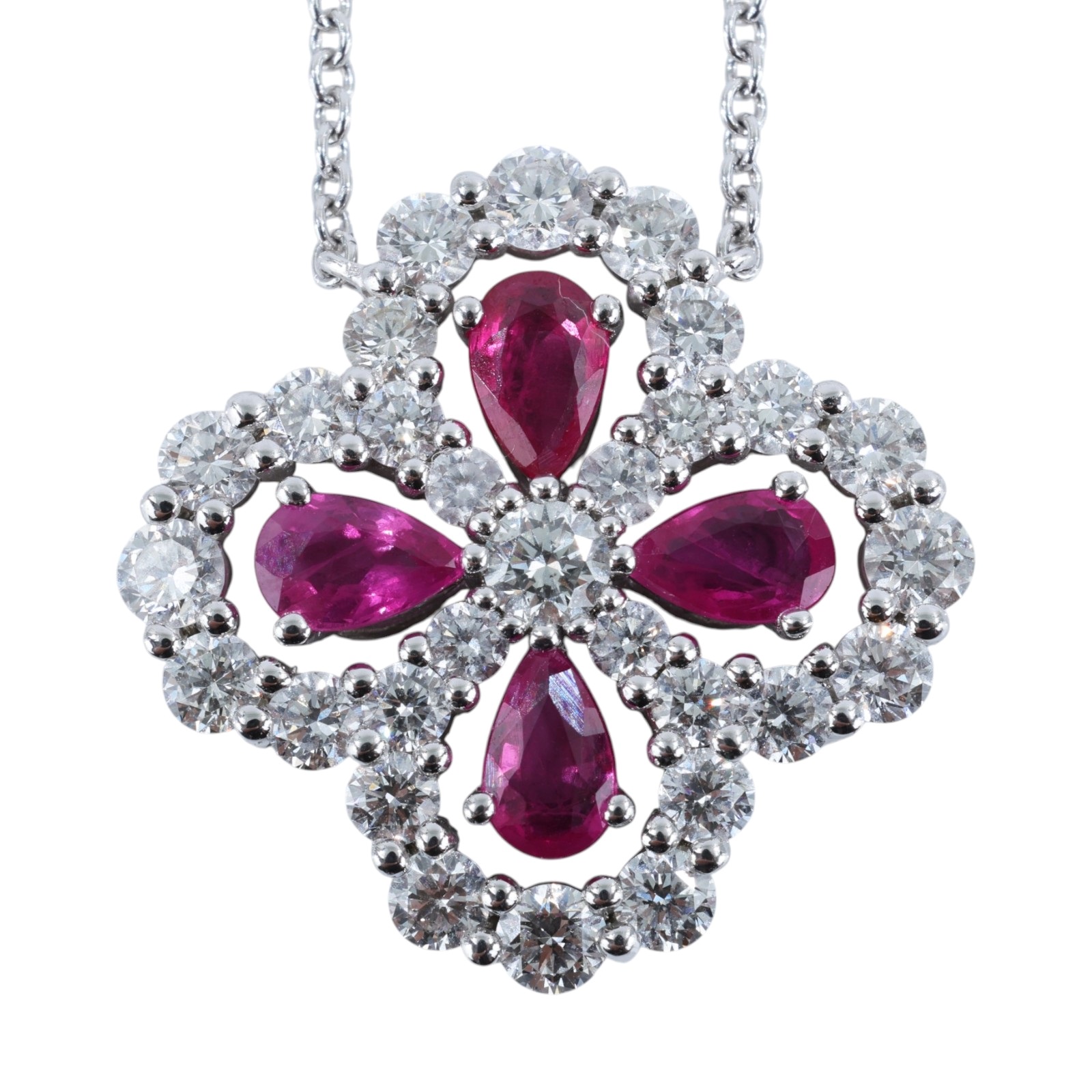 海瑞溫斯頓 HARRY WINSTON Diamond Loop 紅寶石 鑽石 鍊墜 PERPRPMEL4C LOOP系列紅寶項鍊 原廠盒子/保證卡/購買證明