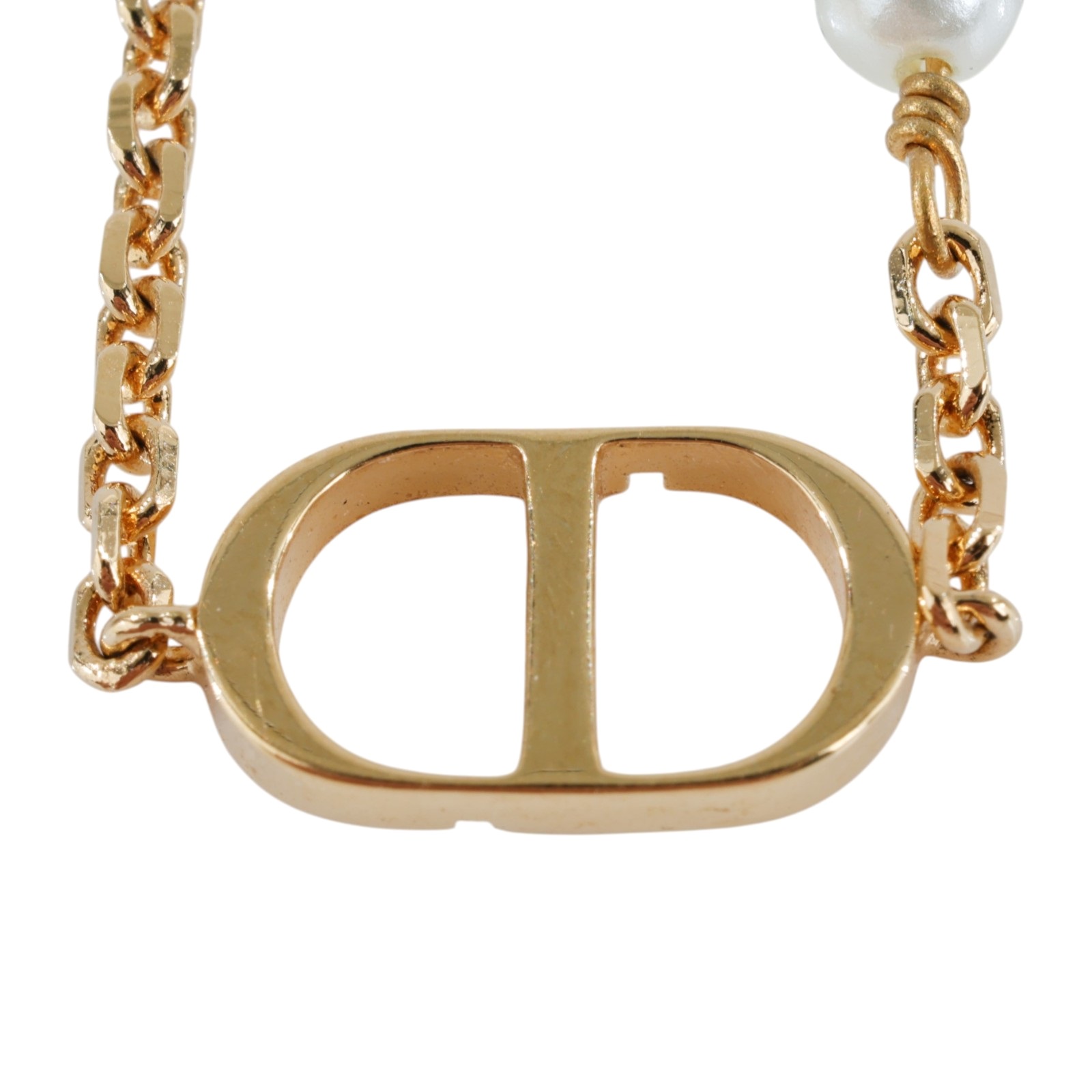 迪奧 CHRISTIAN DIOR Petit CD 手鍊 B1310PTCRS 金色PETIT CD 珍珠手鍊 防塵袋
